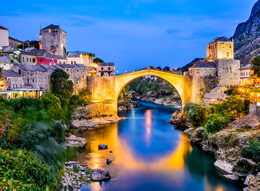 Mostar bridge, Bosnia & Herzegovina